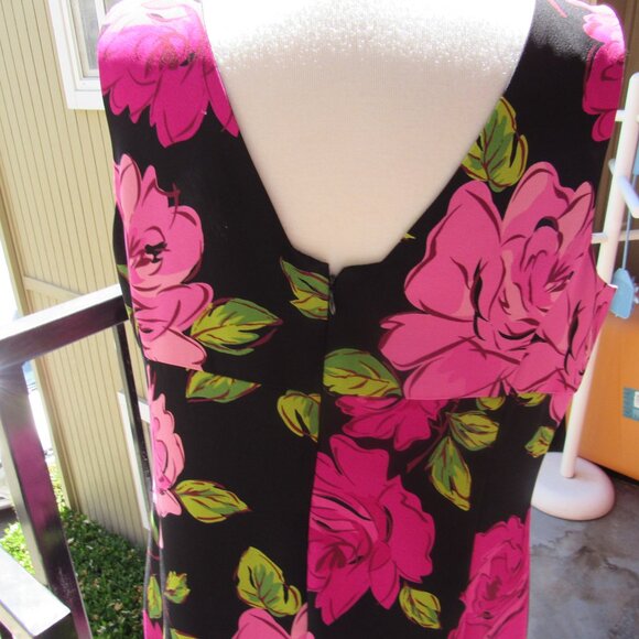 #366  WOMEN'S FLORAL SHEATH DRESS BY AMANDA SMITH  (SIZE 16W0 - Picture 3 of 3